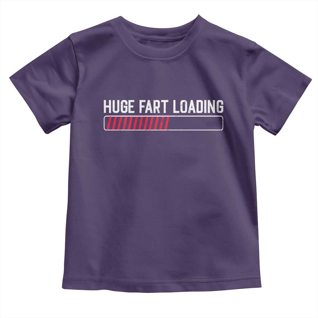 Huge Fart Loading Toddler T Shirt Sarcastic Humor Hilarious Funny Saying Gag Gift TS10 Purple Print Your Wear