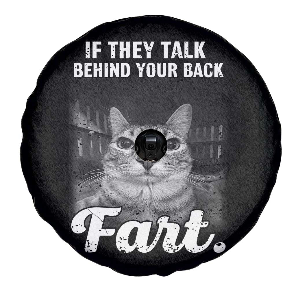 If They Talk Behind Your Back Fart Spare Tire Cover Cat Meme Funny Oddly Specific TS10 Print Your Wear