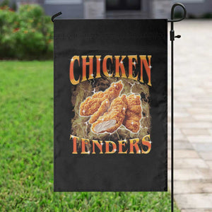 Funny Chicken Tenders Garden Flag Funny Foodie Vintage 90s Bootleg Rap TS10 Print Your Wear