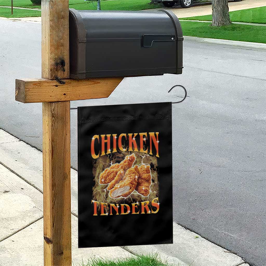 Funny Chicken Tenders Garden Flag Funny Foodie Vintage 90s Bootleg Rap TS10 Print Your Wear