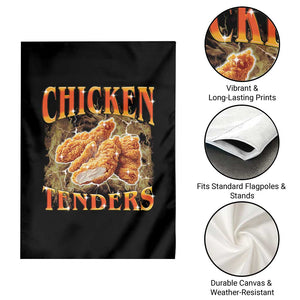Funny Chicken Tenders Garden Flag Funny Foodie Vintage 90s Bootleg Rap TS10 Print Your Wear