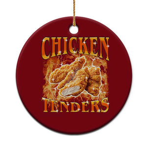 Funny Chicken Tenders Ceramic Ornament Funny Foodie Vintage 90s Bootleg Rap TS10 1pc Red Print Your Wear