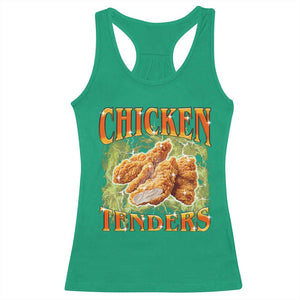 Funny Chicken Tenders Racerback Tank Top Funny Foodie Vintage 90s Bootleg Rap TS10 Irish Green Print Your Wear