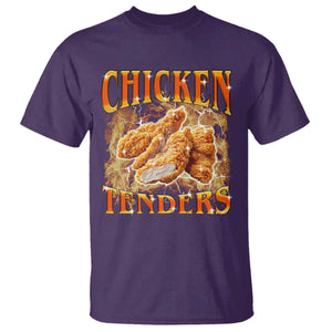 Funny Chicken Tenders T Shirt Funny Foodie Vintage 90s Bootleg Rap TS10 Purple Print Your Wear