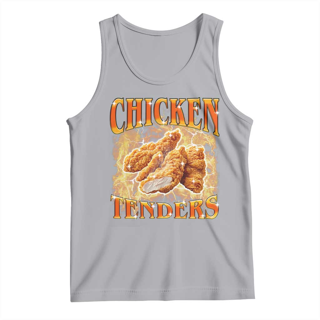 Funny Chicken Tenders Tank Top Funny Foodie Vintage 90s Bootleg Rap TS10 Athletic Heather Print Your Wear