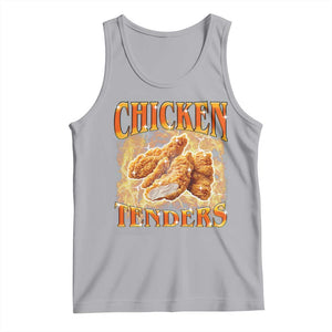 Funny Chicken Tenders Tank Top Funny Foodie Vintage 90s Bootleg Rap TS10 Athletic Heather Print Your Wear