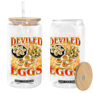 Deviled Eggs Glass Can Vintage 90s Thanksgiving Funny Foodie Bootleg Graphic TS10 Print Your Wear