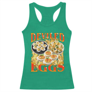 Deviled Eggs Racerback Tank Top Vintage 90s Thanksgiving Funny Foodie Bootleg Graphic TS10 Irish Green Print Your Wear