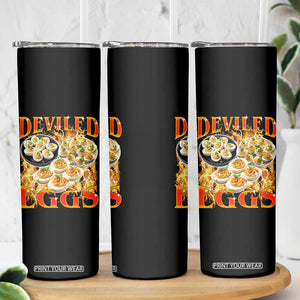 Deviled Eggs Skinny Tumbler Vintage 90s Thanksgiving Funny Foodie Bootleg Graphic TS10 Print Your Wear