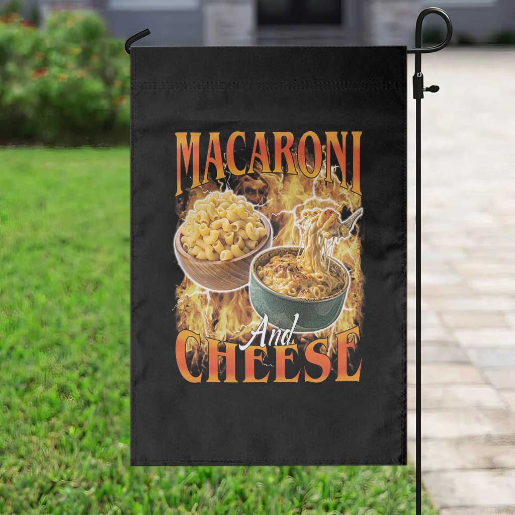 Macaroni And Cheese Meme Garden Flag Vintage 90s Style Funny Foodie Bootleg Graphic TS10 Print Your Wear