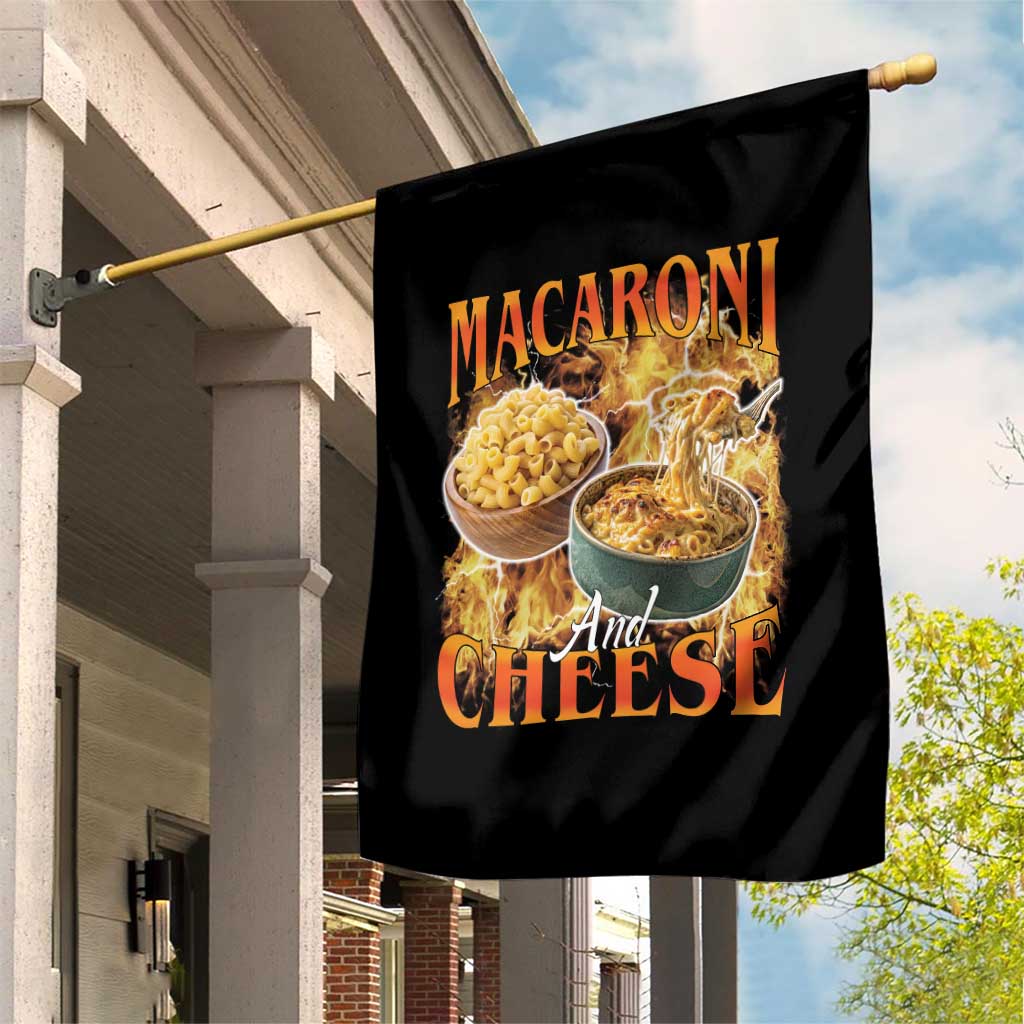 Macaroni And Cheese Meme Garden Flag Vintage 90s Style Funny Foodie Bootleg Graphic TS10 Print Your Wear