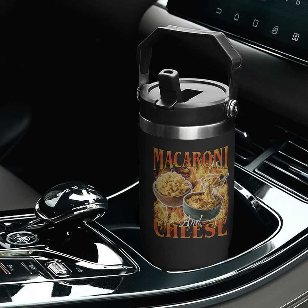 Macaroni And Cheese Meme Flip Straw Tumbler Vintage 90s Style Funny Foodie Bootleg Graphic TS10 Print Your Wear
