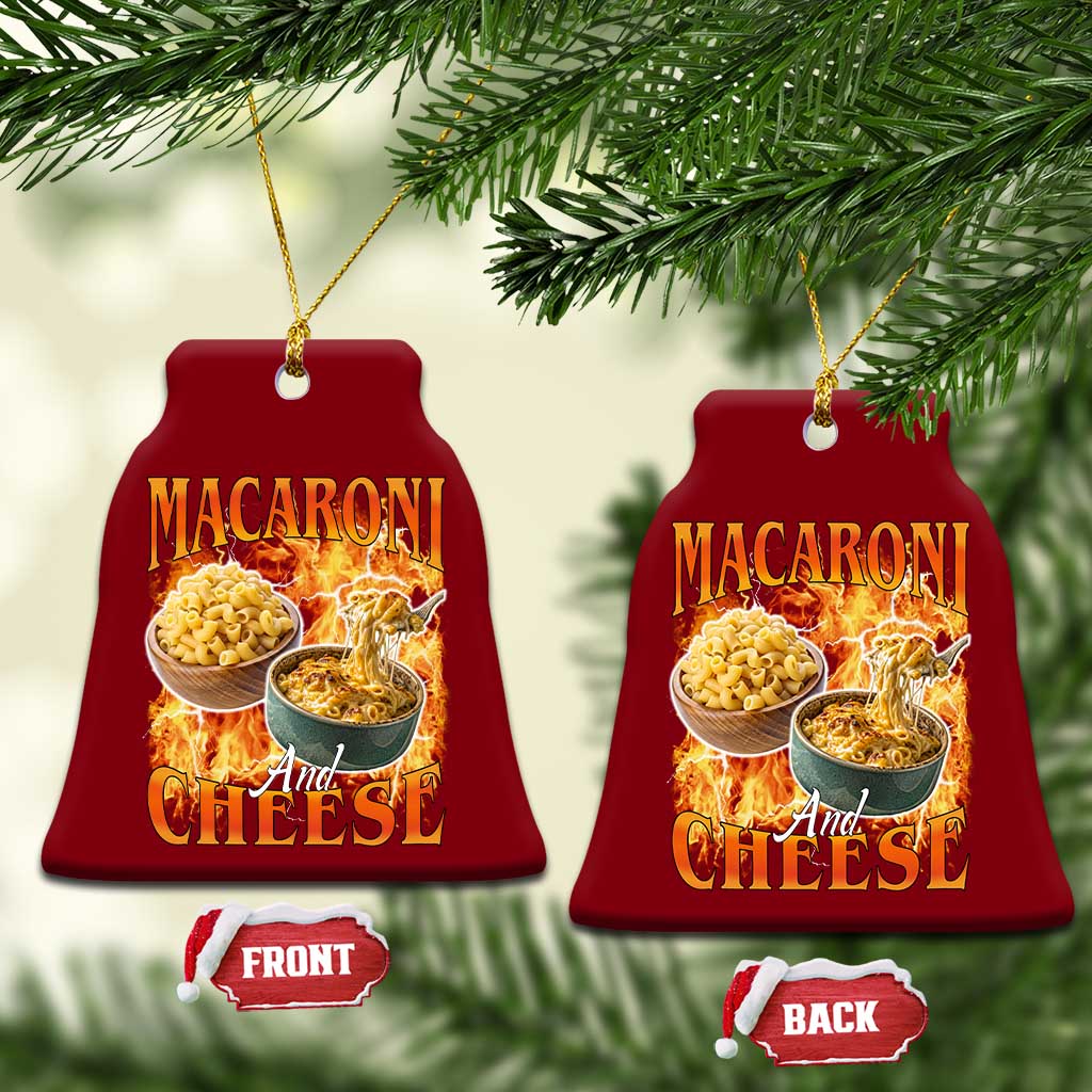 Macaroni And Cheese Meme Ceramic Ornament Vintage 90s Style Funny Foodie Bootleg Graphic TS10 Print Your Wear
