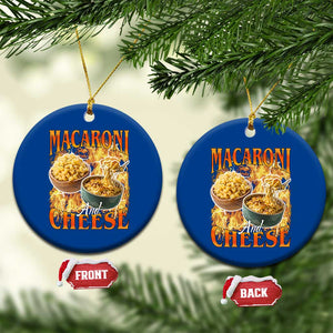 Macaroni And Cheese Meme Ceramic Ornament Vintage 90s Style Funny Foodie Bootleg Graphic TS10 1pc Blue Print Your Wear