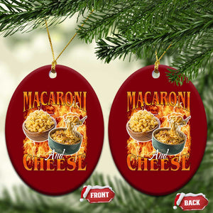 Macaroni And Cheese Meme Ceramic Ornament Vintage 90s Style Funny Foodie Bootleg Graphic TS10 Print Your Wear
