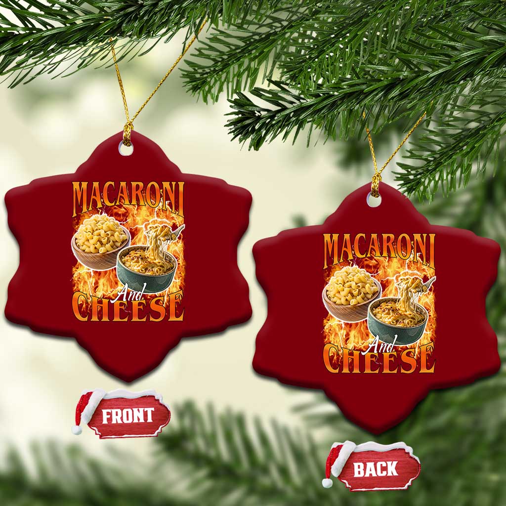 Macaroni And Cheese Meme Ceramic Ornament Vintage 90s Style Funny Foodie Bootleg Graphic TS10 Print Your Wear
