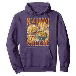 Macaroni And Cheese Meme Hoodie Vintage 90s Style Funny Foodie Bootleg Graphic TS10 Purple Print Your Wear
