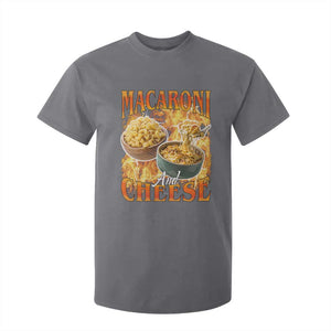 Macaroni And Cheese Meme T Shirt For Kid Vintage 90s Style Funny Foodie Bootleg Graphic TS10 Charcoal Print Your Wear