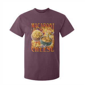 Macaroni And Cheese Meme T Shirt For Kid Vintage 90s Style Funny Foodie Bootleg Graphic TS10 Maroon Print Your Wear