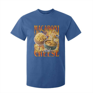 Macaroni And Cheese Meme T Shirt For Kid Vintage 90s Style Funny Foodie Bootleg Graphic TS10 Royal Blue Print Your Wear