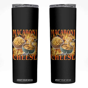 Macaroni And Cheese Meme Skinny Tumbler Vintage 90s Style Funny Foodie Bootleg Graphic TS10 Black Print Your Wear