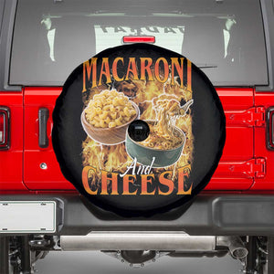 Macaroni And Cheese Meme Spare Tire Cover Vintage 90s Style Funny Foodie Bootleg Graphic TS10 Black Print Your Wear