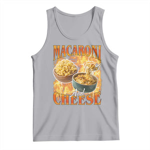 Macaroni And Cheese Meme Tank Top Vintage 90s Style Funny Foodie Bootleg Graphic TS10 Athletic Heather Print Your Wear