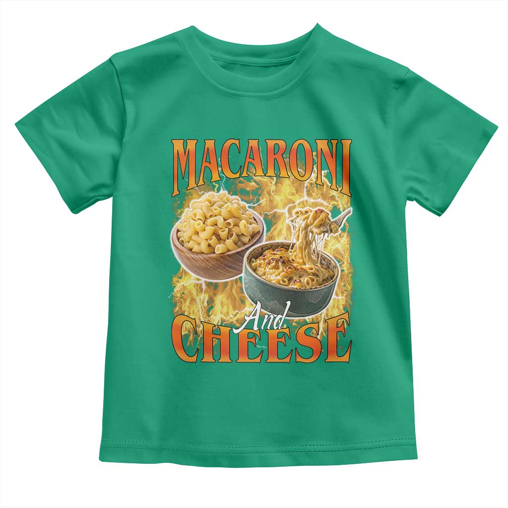 Macaroni And Cheese Meme Toddler T Shirt Vintage 90s Style Funny Foodie Bootleg Graphic TS10 Irish Green Print Your Wear
