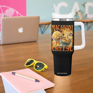 Macaroni And Cheese Meme Tumbler With Handle Vintage 90s Style Funny Foodie Bootleg Graphic TS10 Print Your Wear