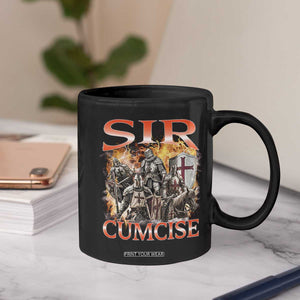 Knight Meme Coffee Mug Sir Cumcise Funny Bootleg Graphic TS10 Print Your Wear