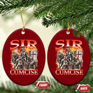 Knight Meme Ceramic Ornament Sir Cumcise Funny Bootleg Graphic TS10 Print Your Wear