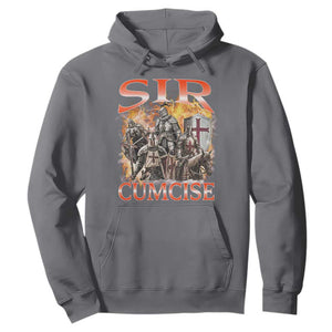 Knight Meme Hoodie Sir Cumcise Funny Bootleg Graphic TS10 Charcoal Print Your Wear