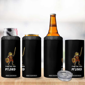Knight Frog 4 in 1 Can Cooler Tumbler Funny T'was The Tism M'Lord Vintage Autism Medieval TS10 Print Your Wear