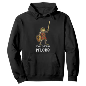 Knight Frog Hoodie Funny T'was The Tism M'Lord Vintage Autism Medieval TS10 Black Print Your Wear