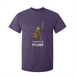 Knight Frog T Shirt For Kid Funny T'was The Tism M'Lord Vintage Autism Medieval TS10 Purple Print Your Wear