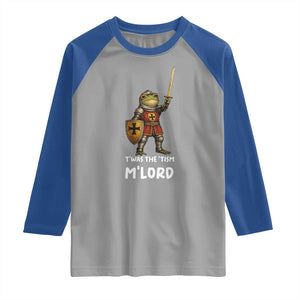 Knight Frog Raglan Shirt Funny T'was The Tism M'Lord Vintage Autism Medieval TS10 Sport Gray Royal Print Your Wear