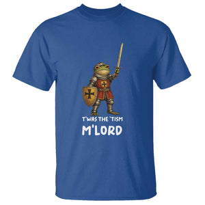 Knight Frog T Shirt Funny T'was The Tism M'Lord Vintage Autism Medieval TS10 Royal Blue Print Your Wear