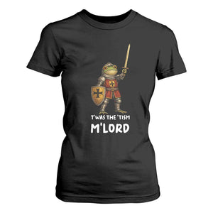 Knight Frog T Shirt For Women Funny T'was The Tism M'Lord Vintage Autism Medieval TS10 Black Print Your Wear