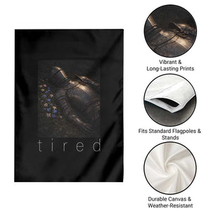 Tired Knight Garden Flag Gothic Medieval Fantasy TS10 Print Your Wear