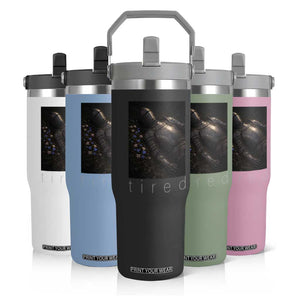 Tired Knight Flip Straw Tumbler Gothic Medieval Fantasy TS10 Print Your Wear