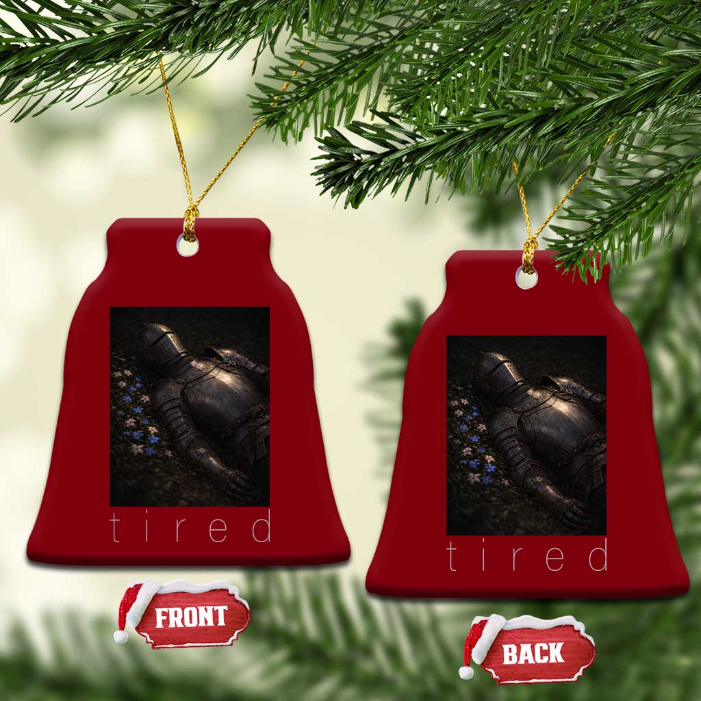 Tired Knight Ceramic Ornament Gothic Medieval Fantasy TS10 Print Your Wear