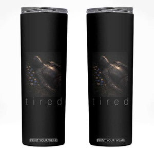 Tired Knight Skinny Tumbler Gothic Medieval Fantasy TS10 Black Print Your Wear