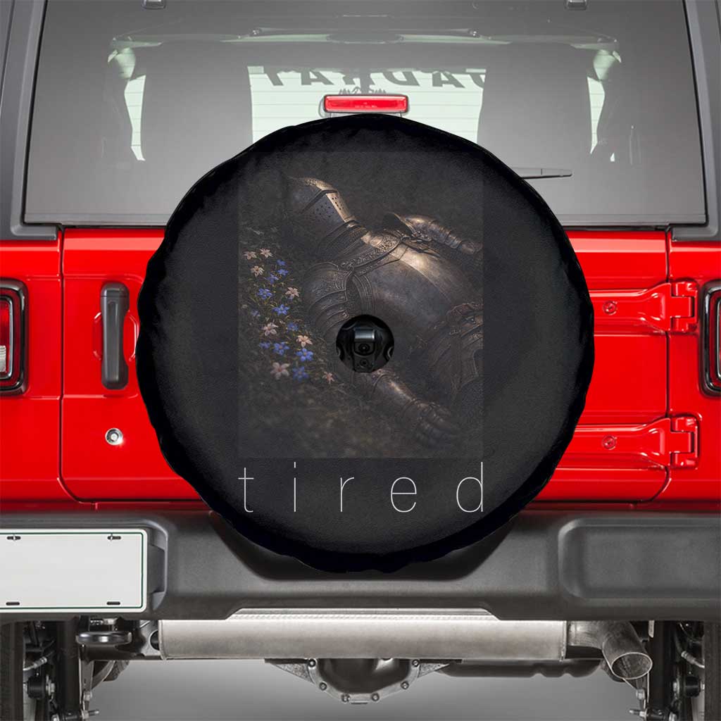 Tired Knight Spare Tire Cover Gothic Medieval Fantasy TS10 Black Print Your Wear