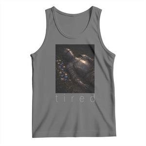 Tired Knight Tank Top Gothic Medieval Fantasy TS10 Black Heather Print Your Wear