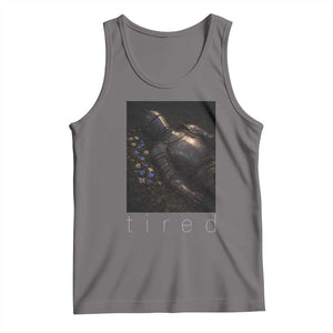 Tired Knight Tank Top Gothic Medieval Fantasy TS10 Deep Heather Print Your Wear