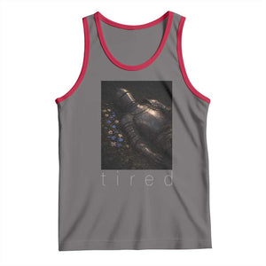 Tired Knight Tank Top Gothic Medieval Fantasy TS10 Deep Heather Red Print Your Wear