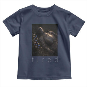 Tired Knight Toddler T Shirt Gothic Medieval Fantasy TS10 Navy Print Your Wear