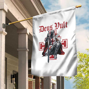 Deus Vult Knight Templar Garden Flag Crusader Cross TS10 Print Your Wear
