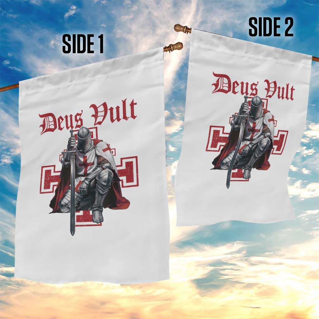 Deus Vult Knight Templar Garden Flag Crusader Cross TS10 Print Your Wear