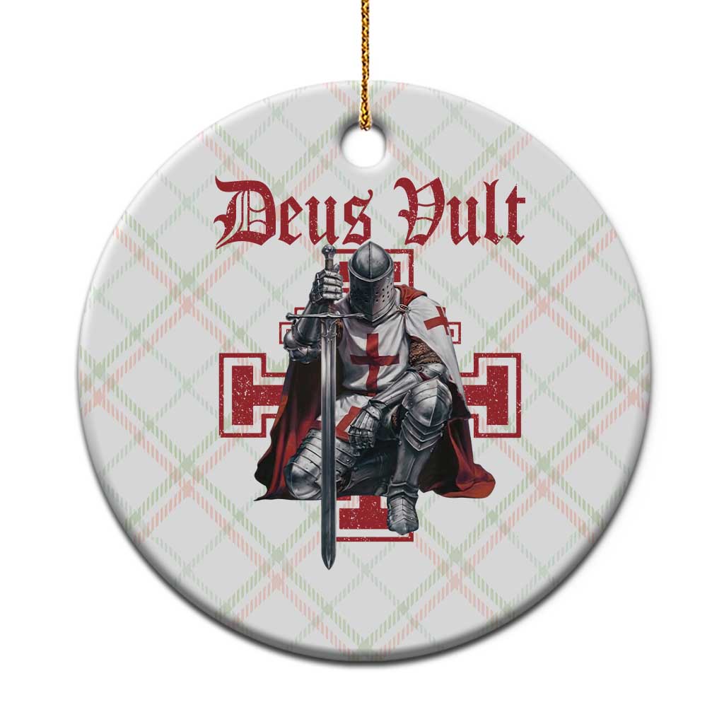 Deus Vult Knight Templar Ceramic Ornament Crusader Cross TS10 1pc Christmas Plaid Print Your Wear
